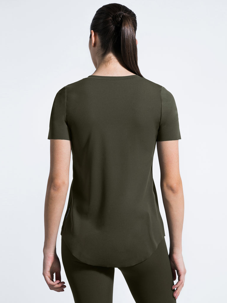 RELAXED NUDE TEE, DARK GREEN