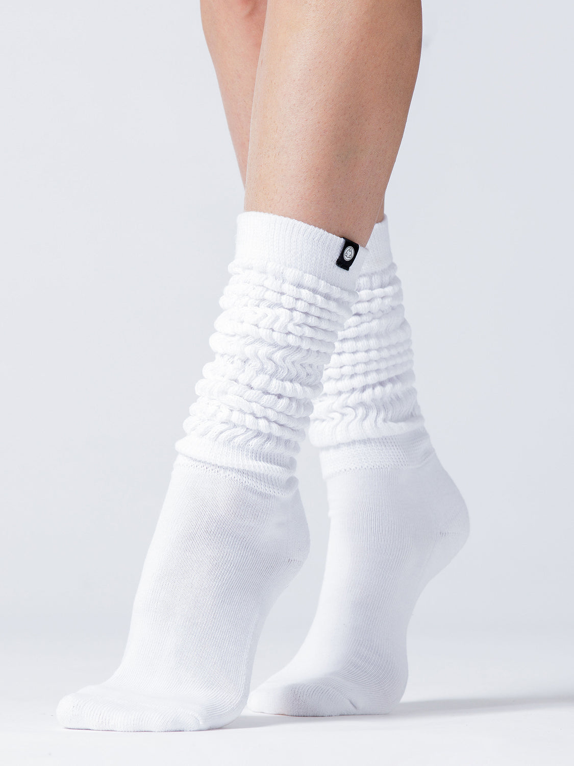 SCRUNCHIE SPORT SOCKS, WHITE