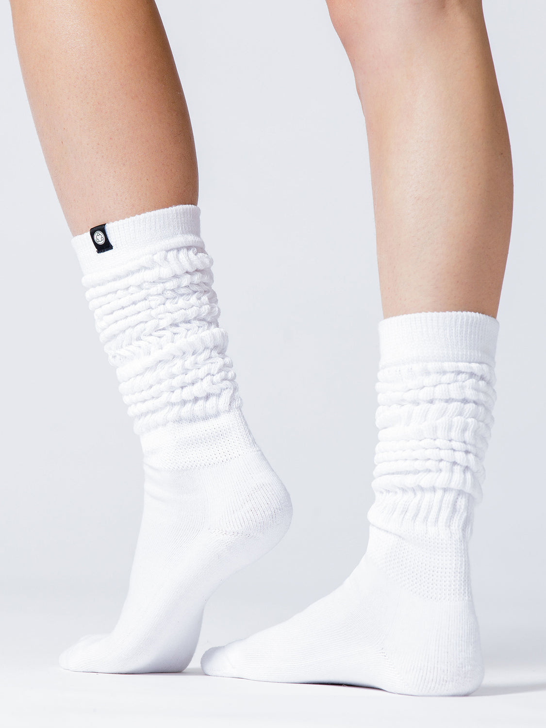 SCRUNCHIE SPORT SOCKS, WHITE