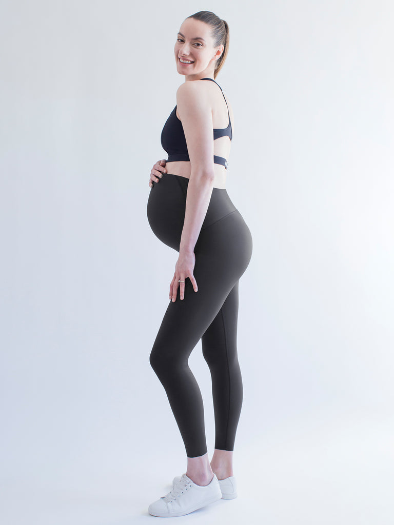 OVER THE BUMP MATERNITY SHAPE PANTS, LIMESTONE