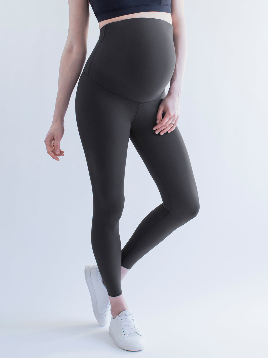 OVER THE BUMP MATERNITY SHAPE PANTS, LIMESTONE
