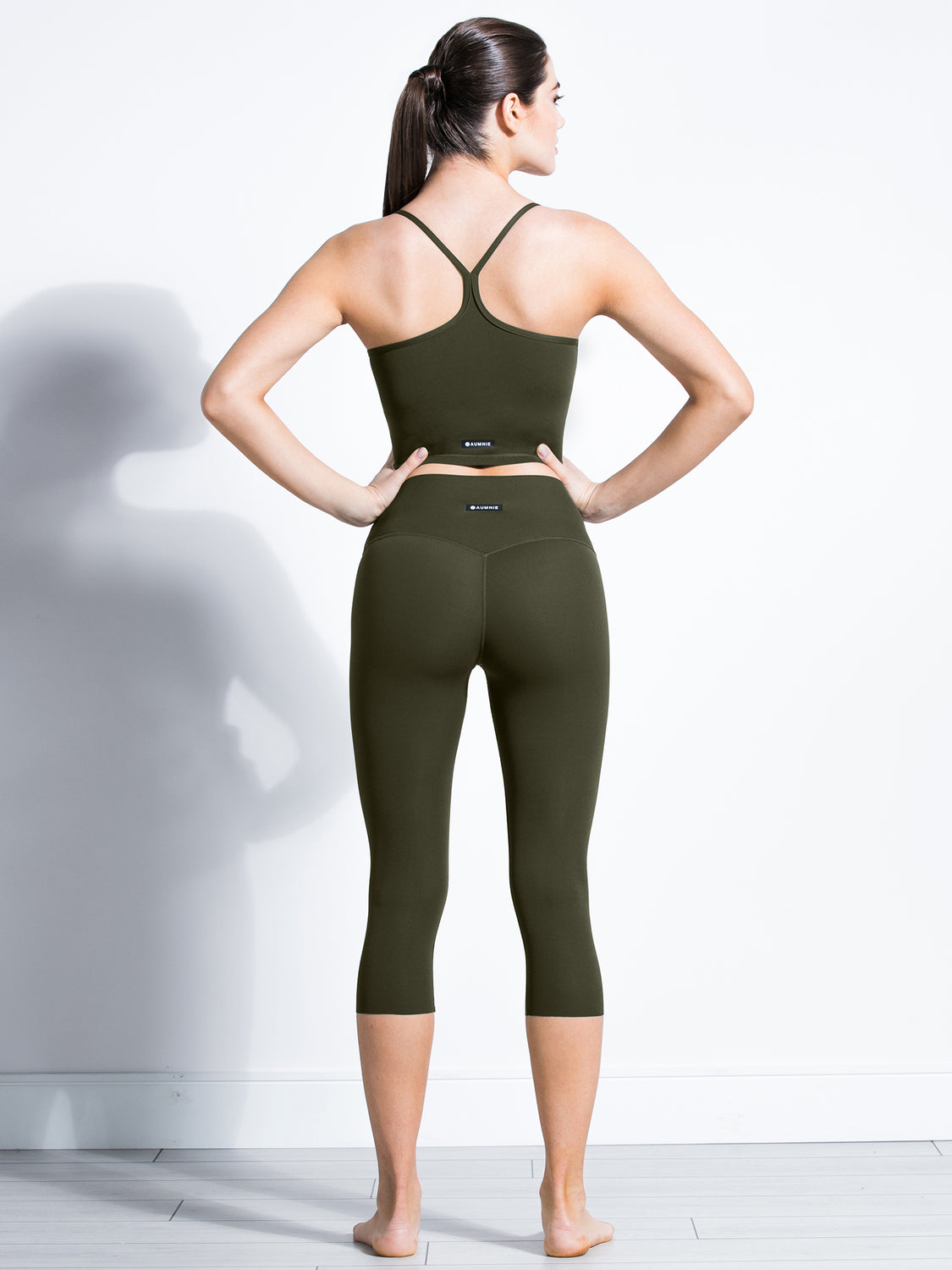 Y NUDE TANK, DARK GREEN