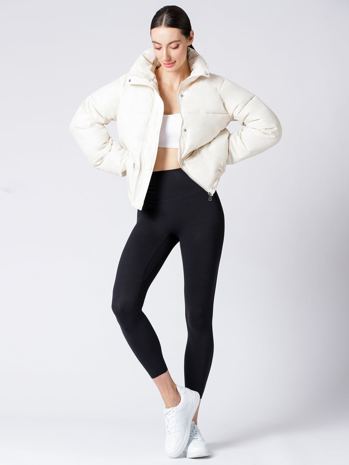 SIMPLICITY PUFFER JACKET, CREAM