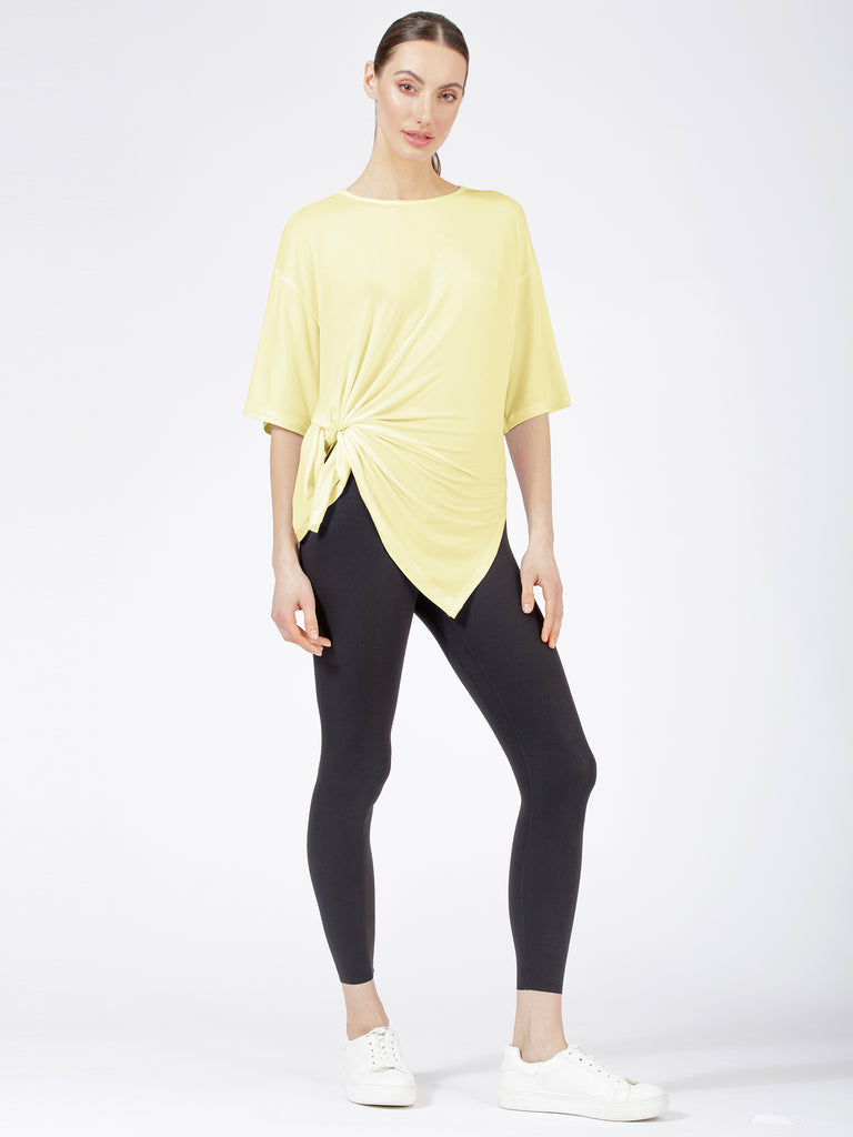 HIGH SPLIT OVERSIZE TEE, JASMINE