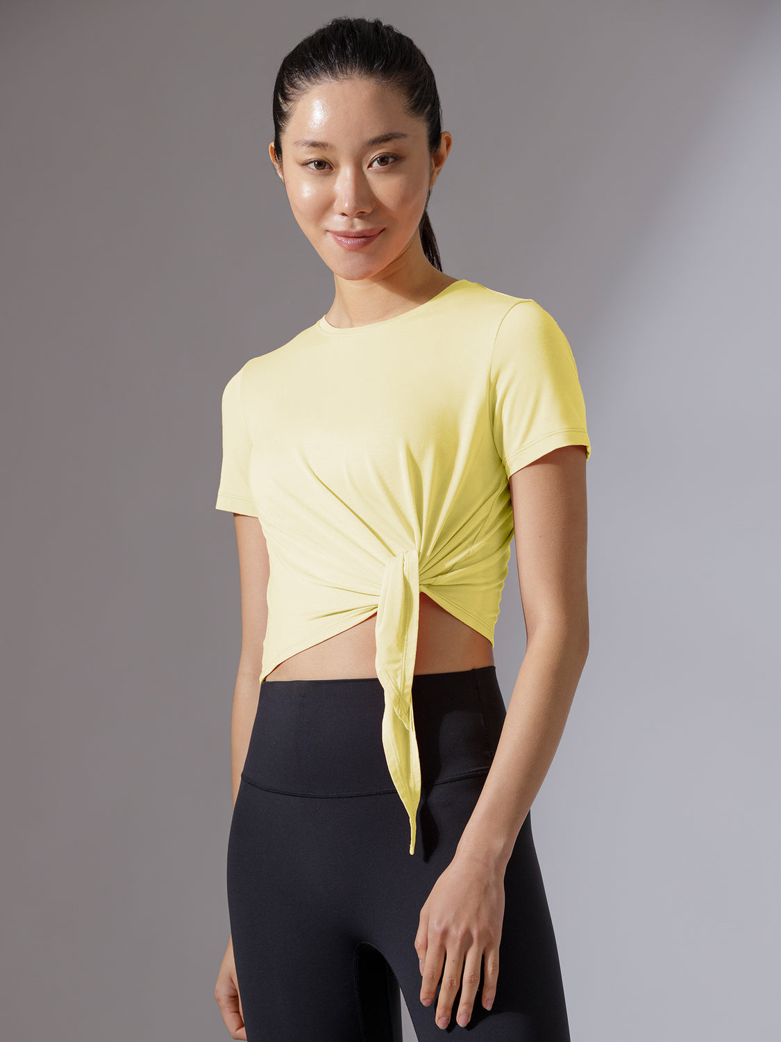 OFF TO THE SIDE SHORT SLEEVE TEE, JASMINE