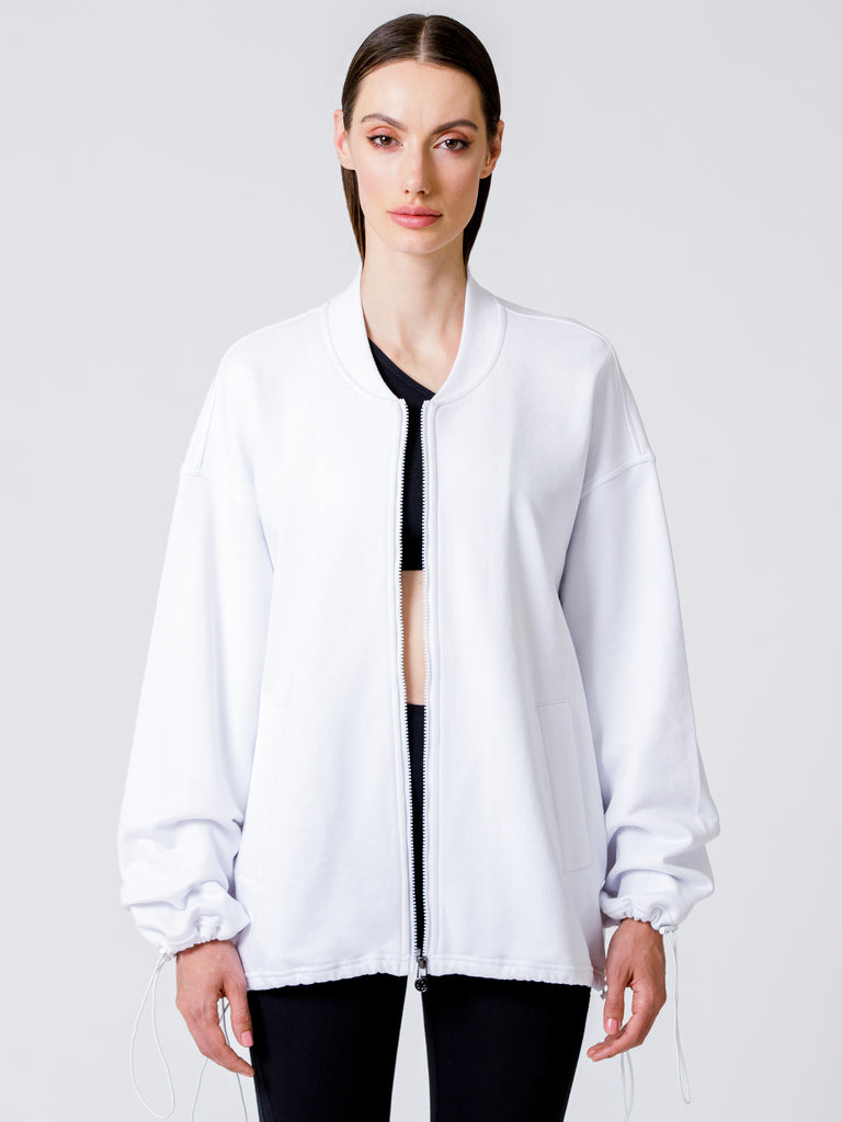 VELOCITY COTTON JACKET, WHITE