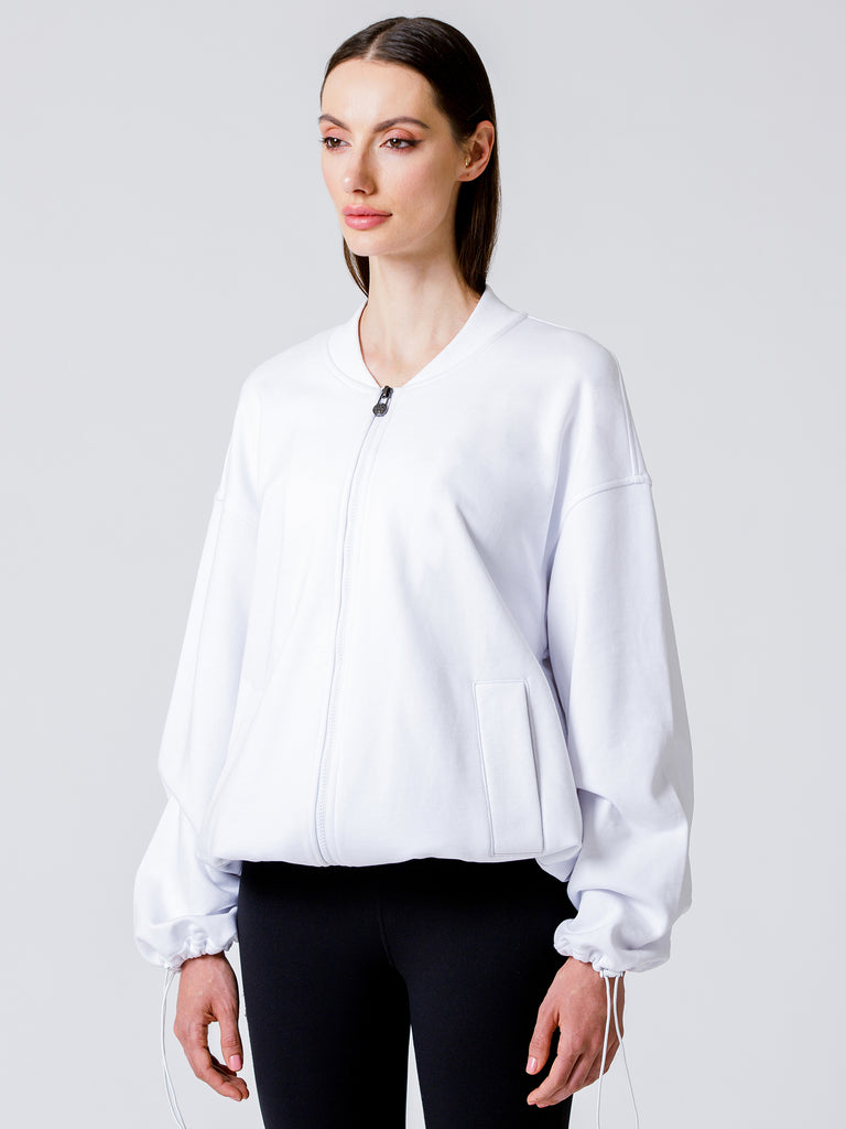 VELOCITY COTTON JACKET, WHITE