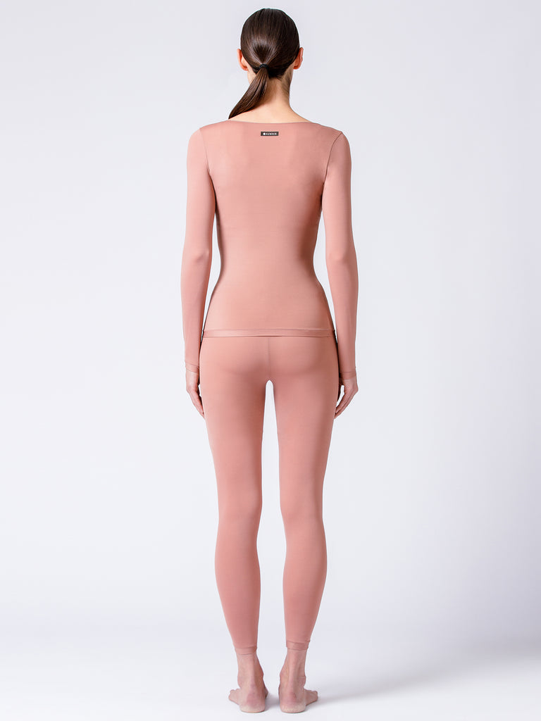 THERMAL UNDERWEAR BASE LAYER SET, SMOKE ROSE