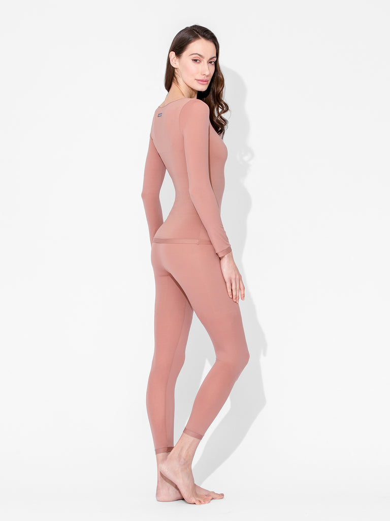 THERMAL UNDERWEAR BASE LAYER SET, SMOKE ROSE