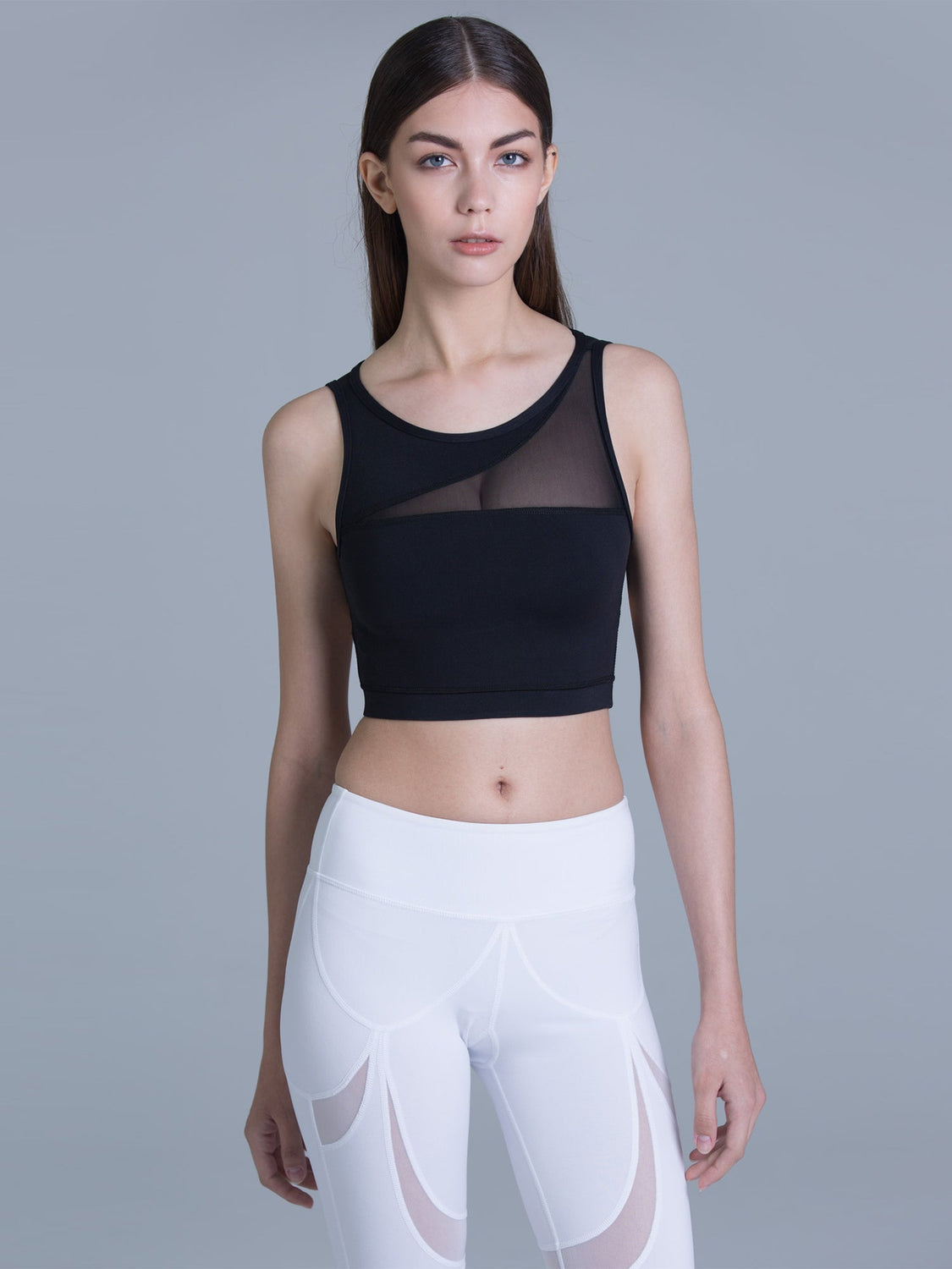 INTERSECTION BRA, BLACK/BLACK MESH