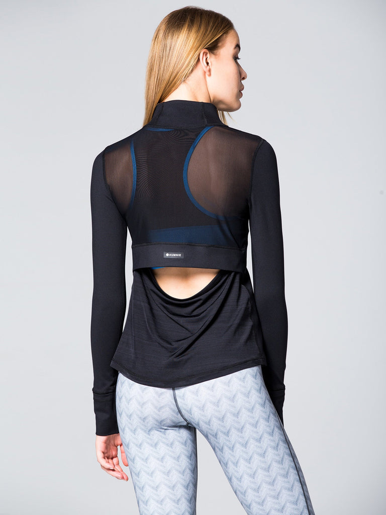 AIR JACKET, BLACK/BLACK MESH