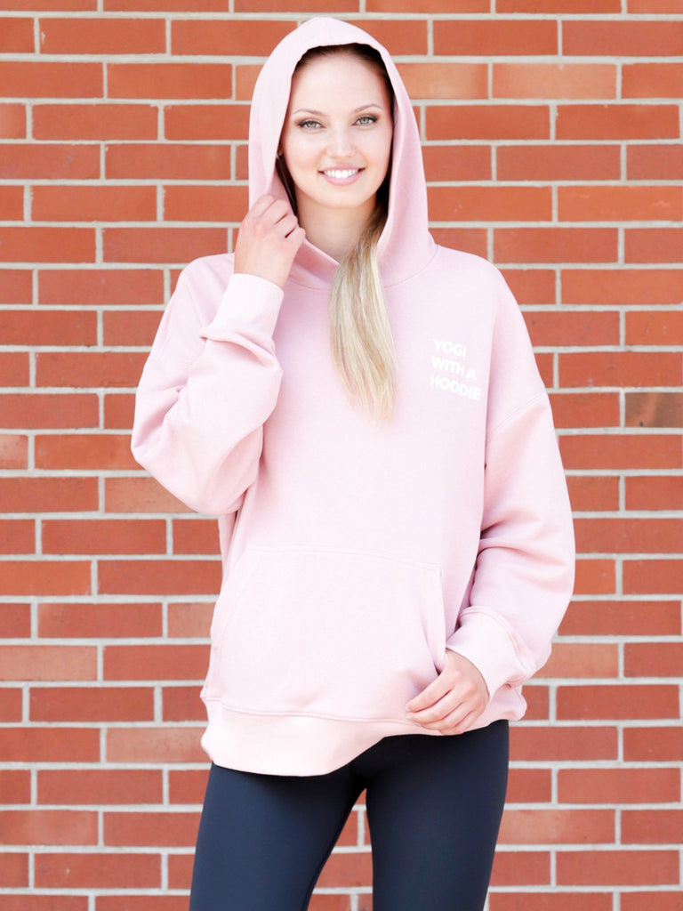 YOGI WITH A HOODIE, PINK