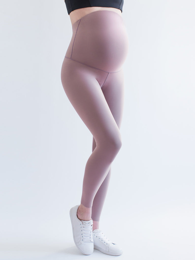 OVER THE BUMP MATERNITY SHAPE PANTS, ASH MAUVE