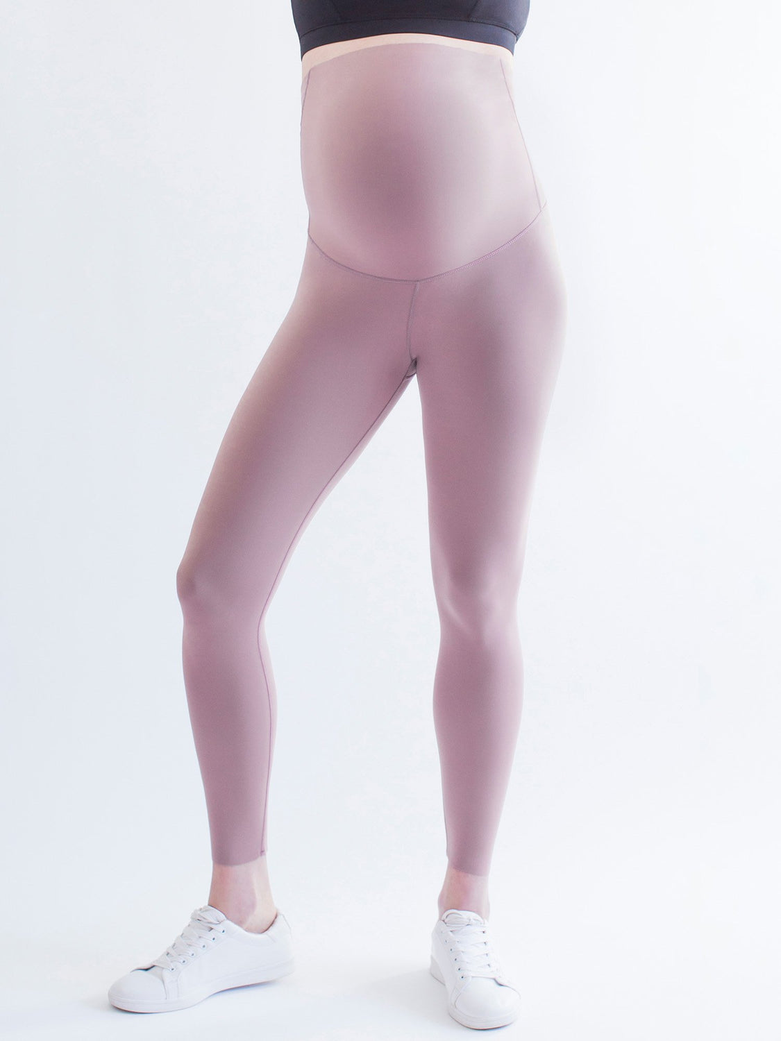 OVER THE BUMP MATERNITY SHAPE PANTS, ASH MAUVE