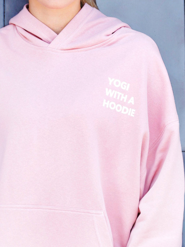 YOGI WITH A HOODIE, PINK