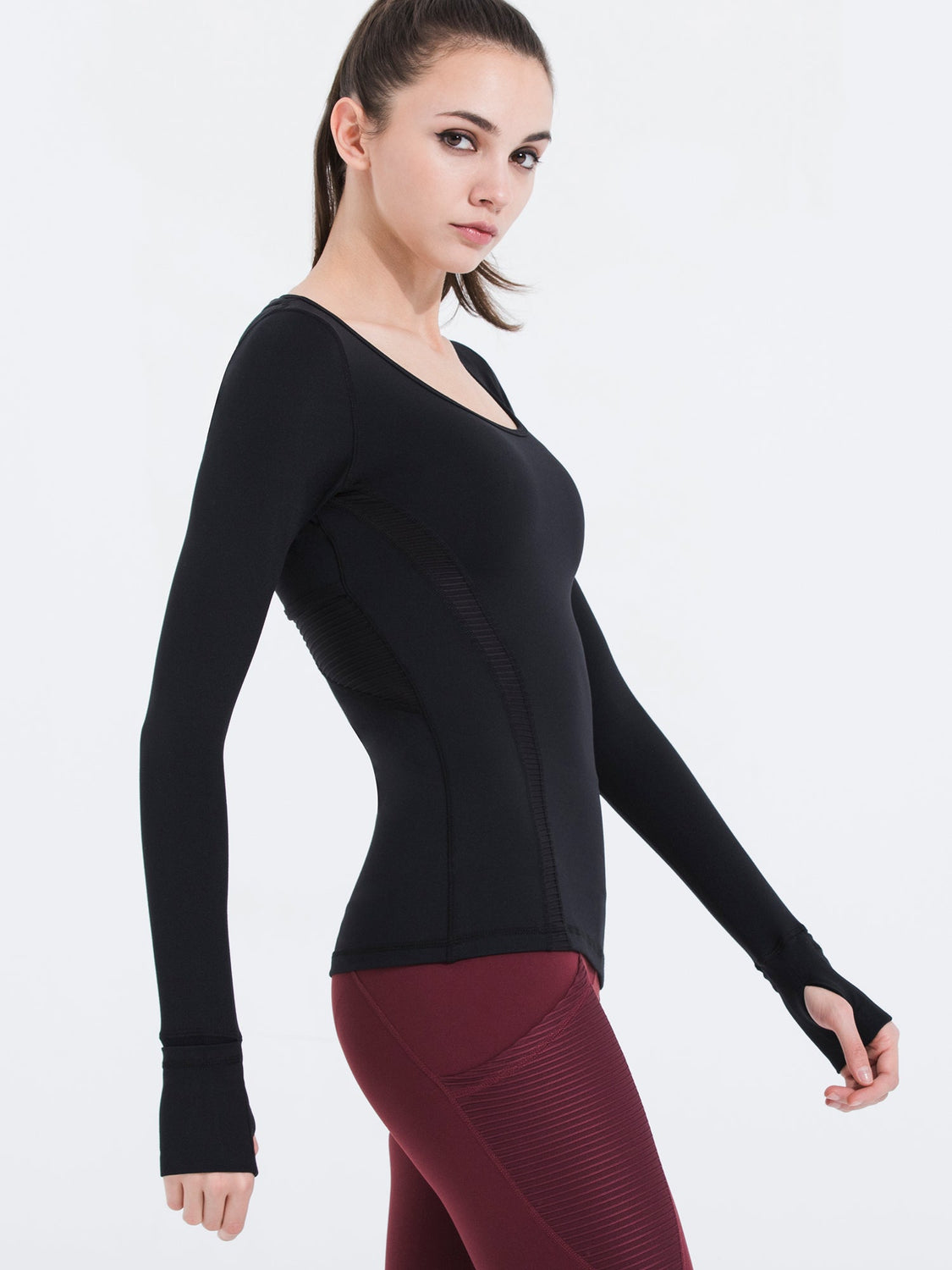 VORTEX LONG SLEEVE TEE, BLACK