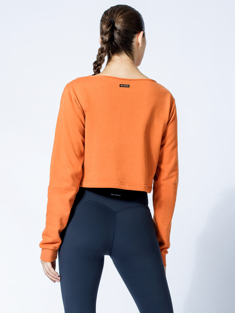 DETACHED COLLAR SWEATSHIRT, SUNSET