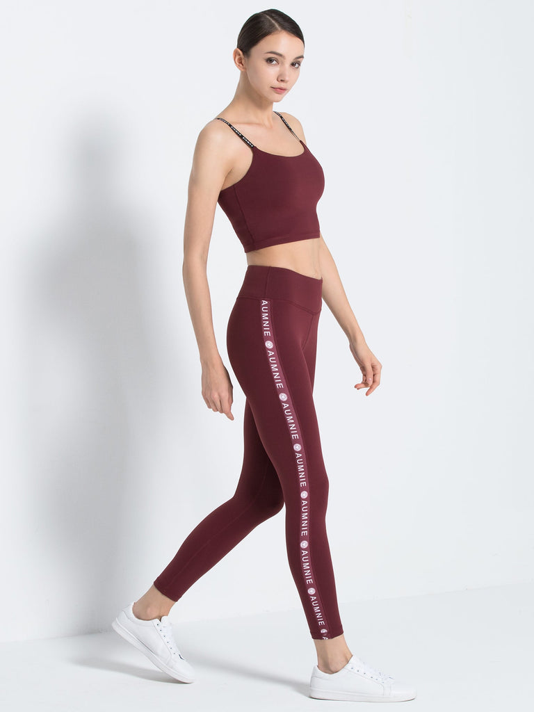 LOGO PANTS, BORDEAUX