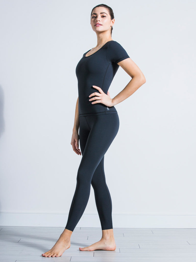 NUDE SHAPE TEE, MIDNIGHT GREY