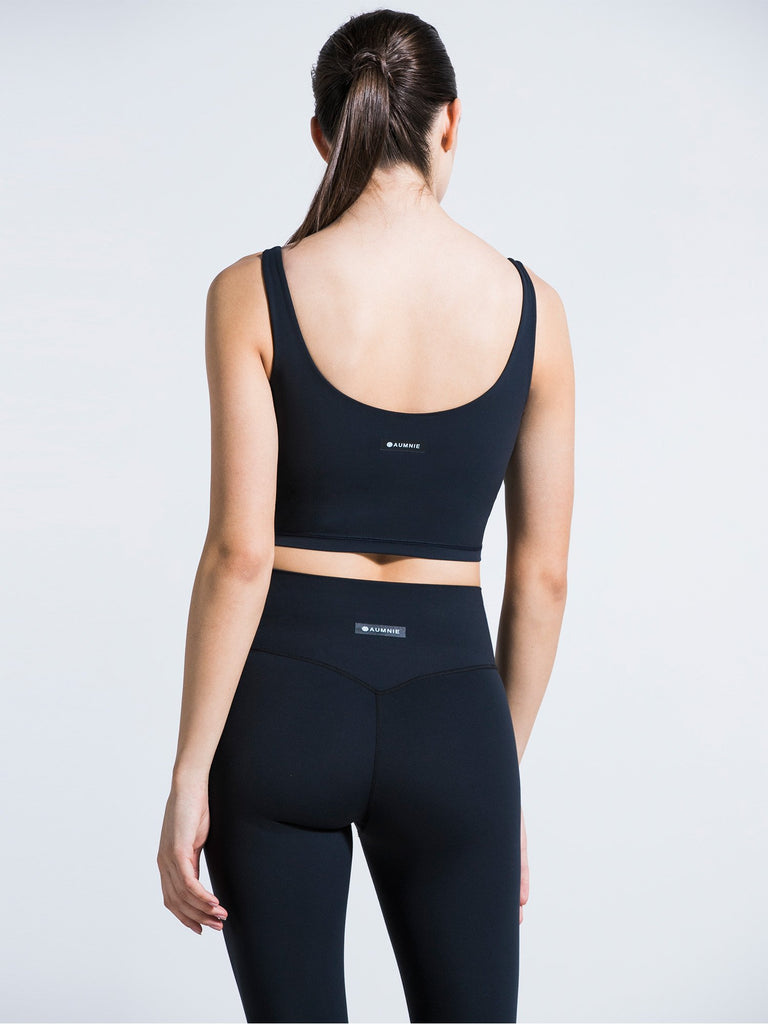 U NECK NUDE TANK, MIDNIGHT GREY