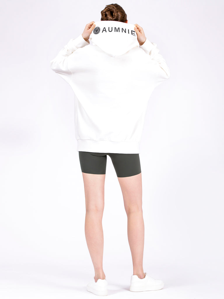 AUMNIE OVERSIZE HOODIE, WHITE