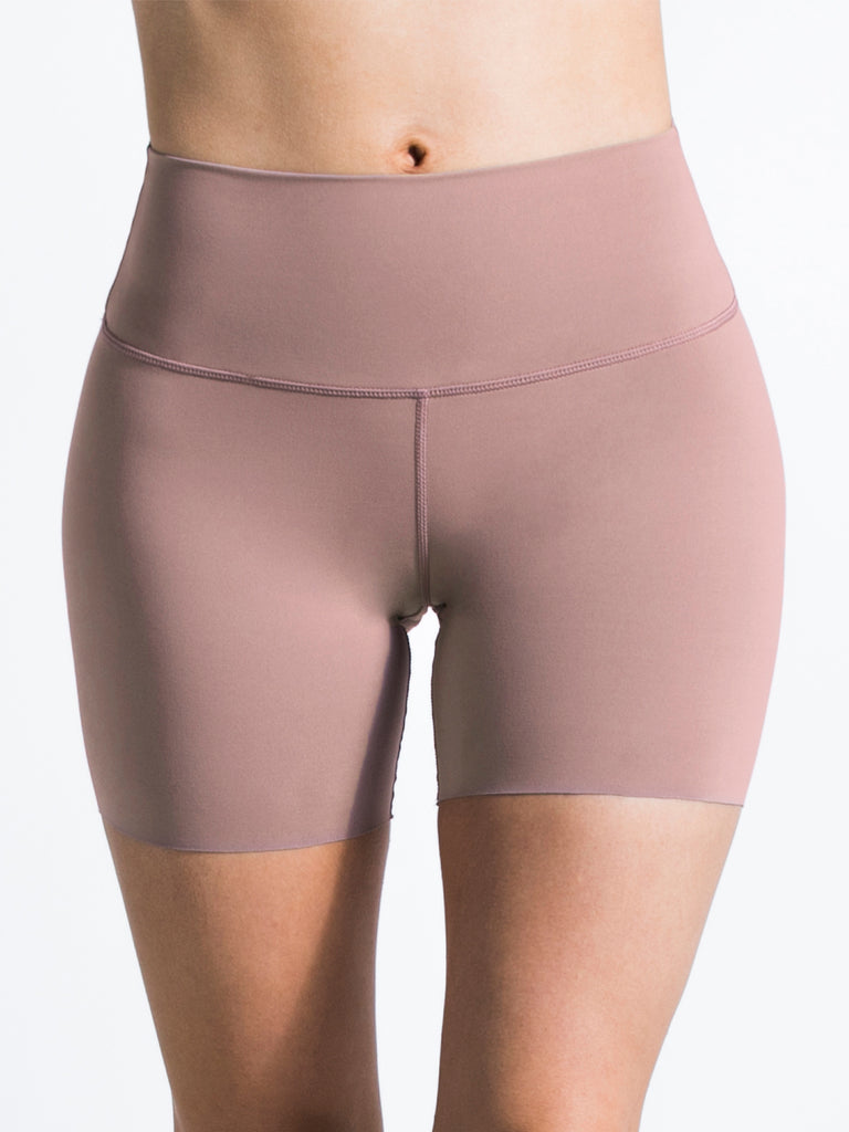 NUDE SHAPE 6" SHORTS, ASH MAUVE