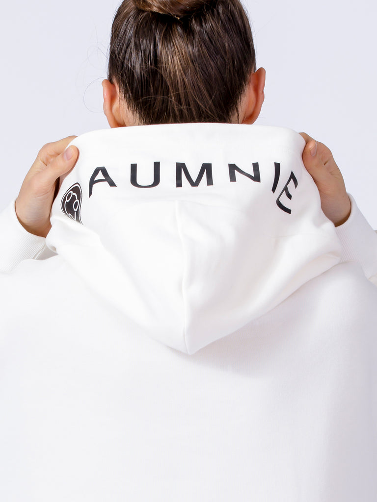 AUMNIE OVERSIZE HOODIE, WHITE