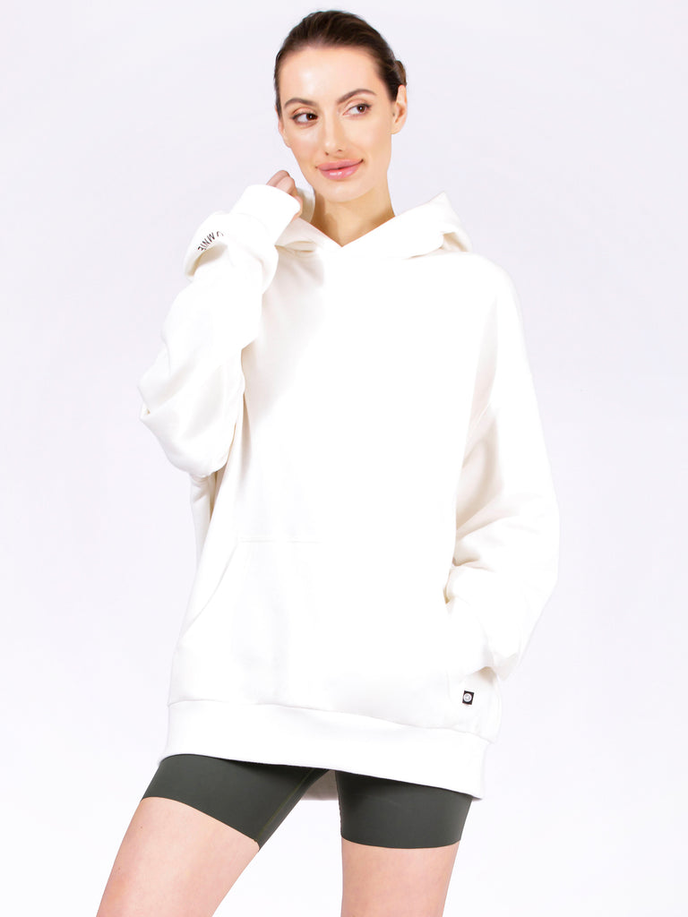 AUMNIE OVERSIZE HOODIE, WHITE