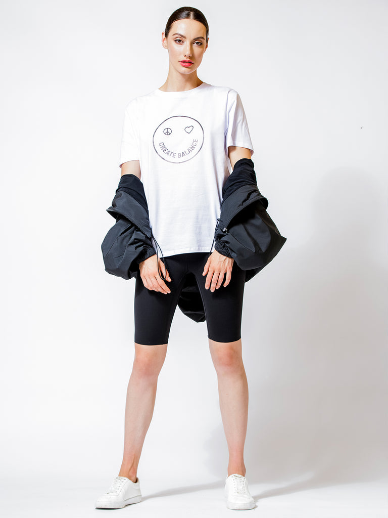 HAPPY GLOW TEE, WHITE