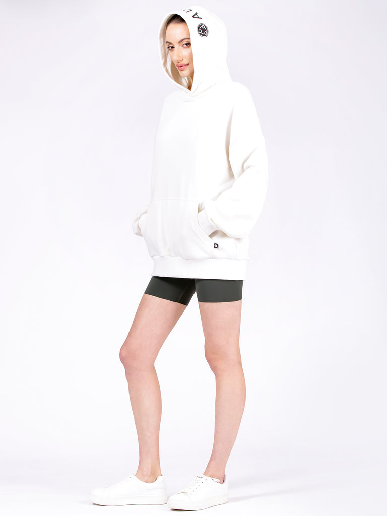 AUMNIE OVERSIZE HOODIE, WHITE