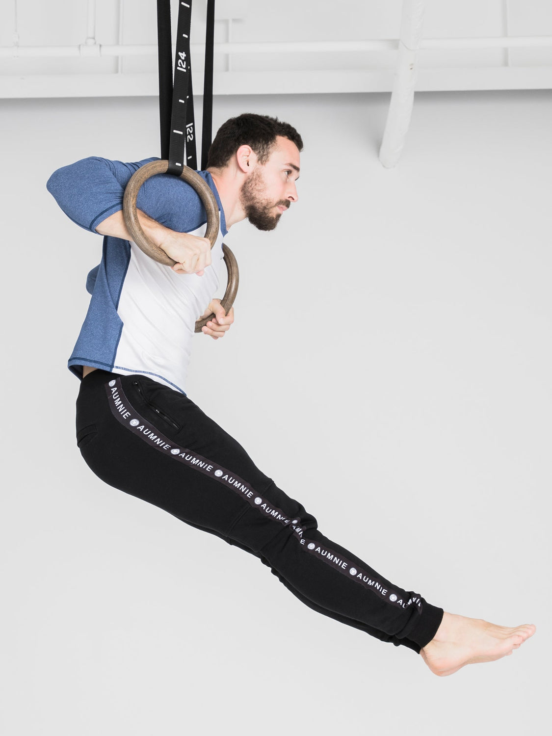 MEN'S LOGO PANTS,BLACK