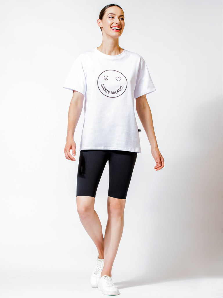 HAPPY GLOW TEE, WHITE