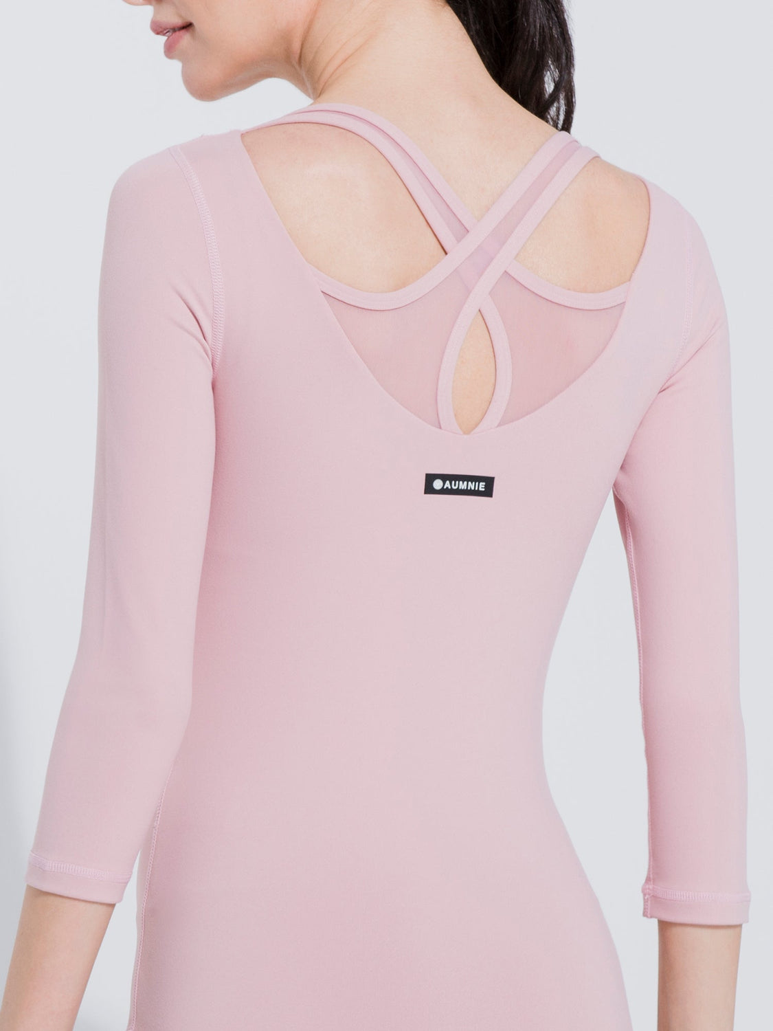 PARALLEL 3/4 SLEEVE TEE, BLUSH
