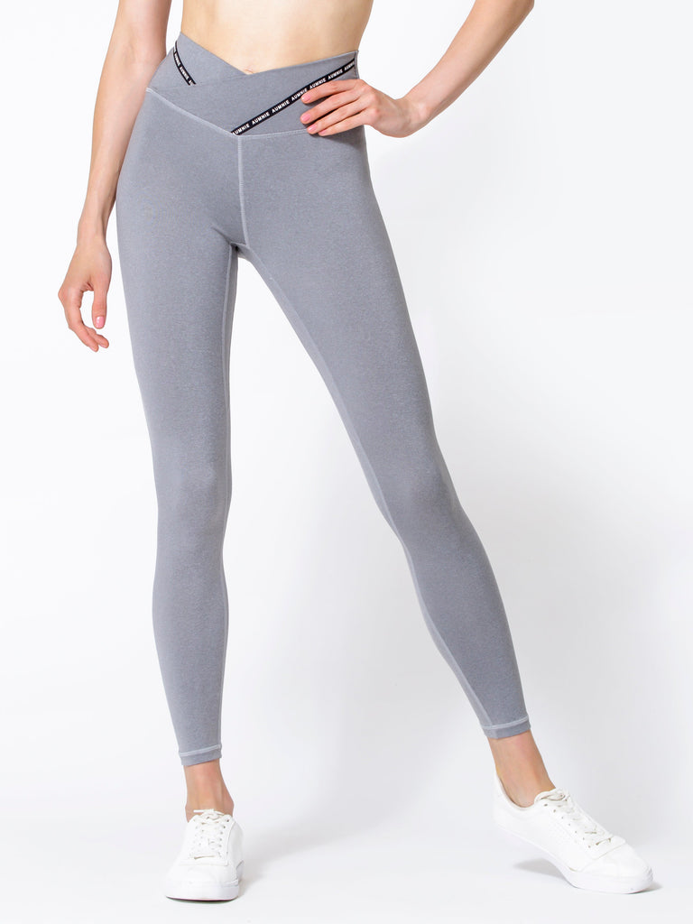 FUSION WRAP PANTS, LIGHT HEATHER GREY