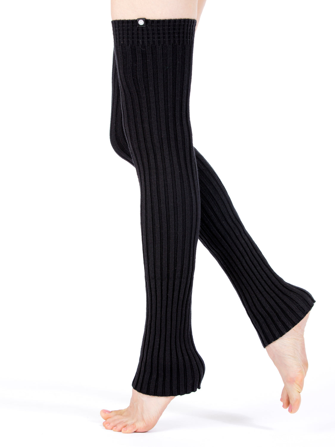 KNEE HIGH LEG WARMERS, BLACK