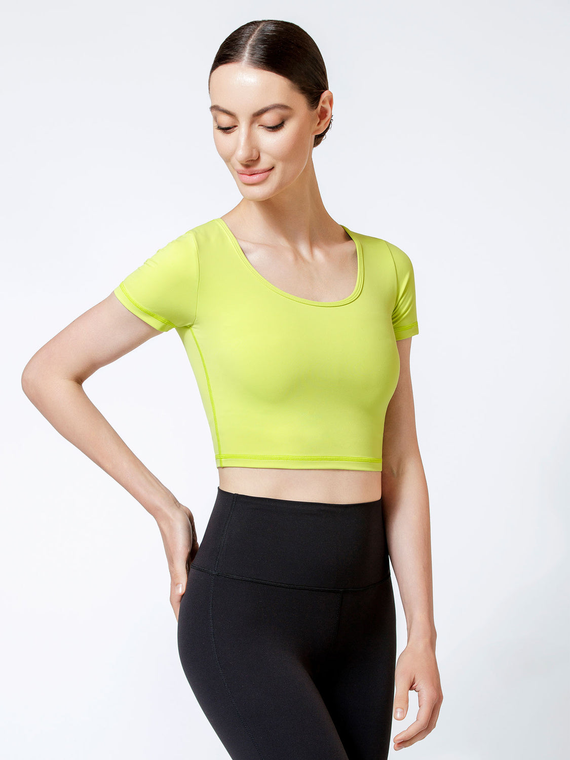 ADORBS CROPPED TEE, GLOW