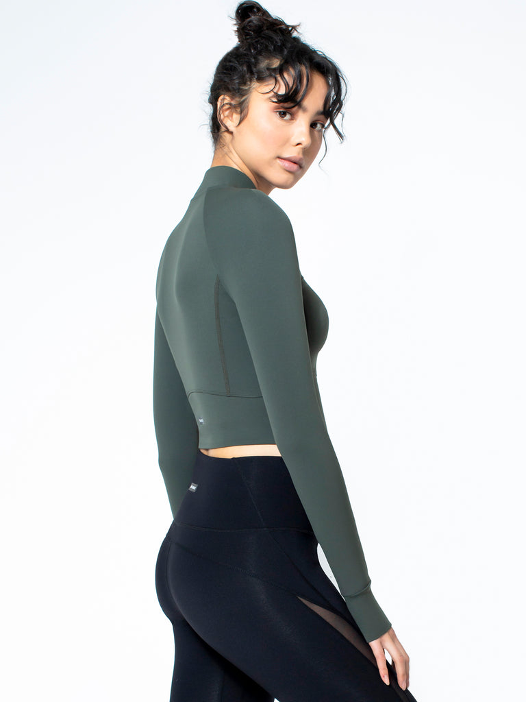 CROPPED BAREWEAR JACKET, DEEP FOREST