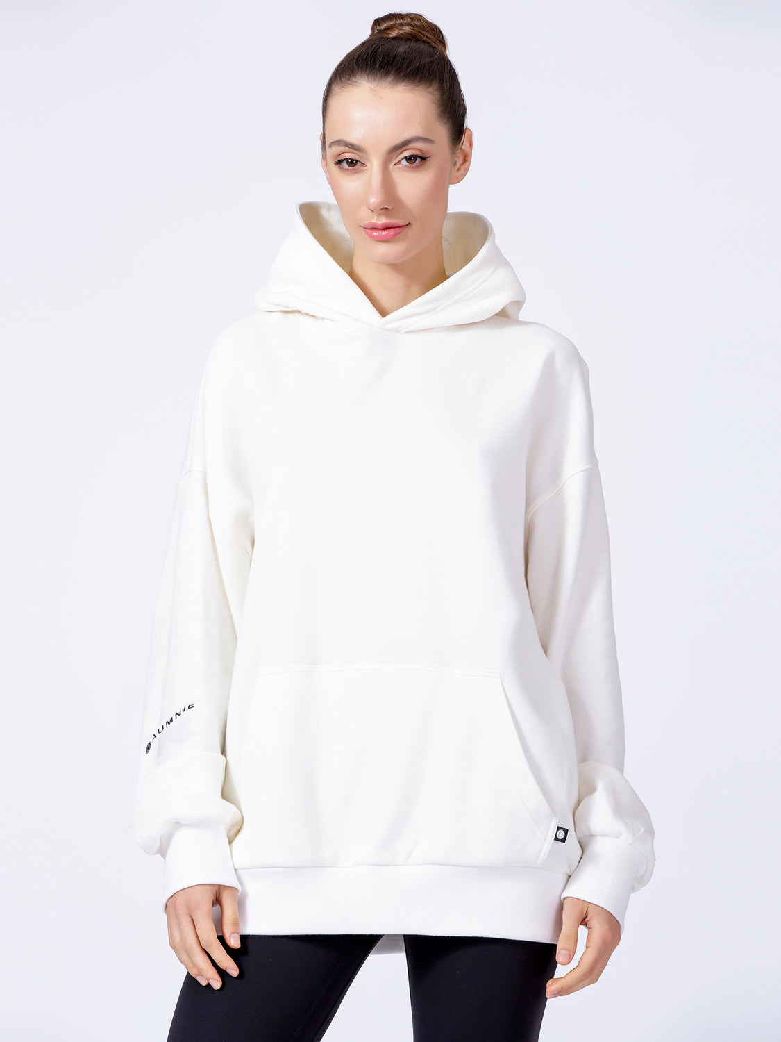 AUMNIE OVERSIZE HOODIE, WHITE