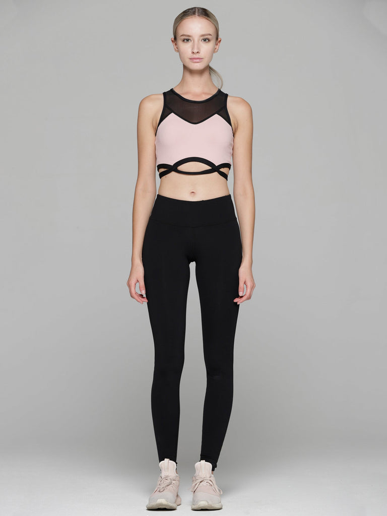 OPTICS BRA 2.0, BLUSH/BLACK MESH