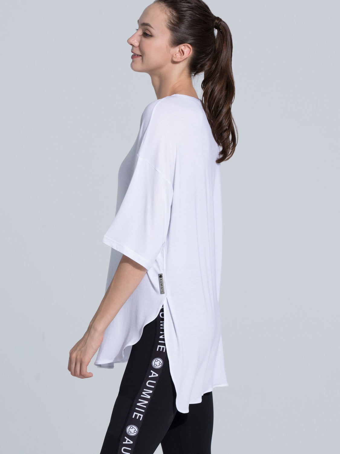 HI LO OVERSIZE TEE, WHITE