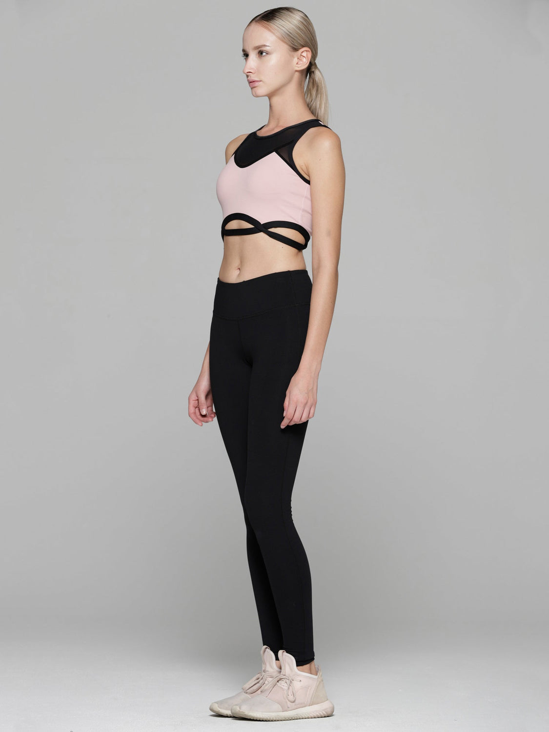OPTICS BRA 2.0, BLUSH/BLACK MESH