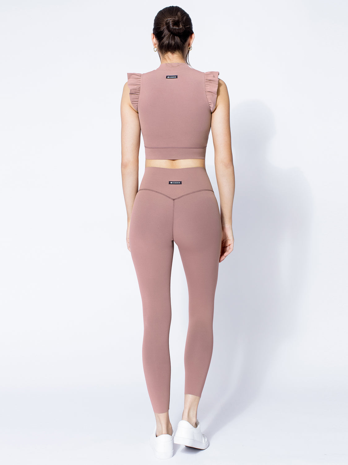 RUFFLED PURE TANK, ASH MAUVE