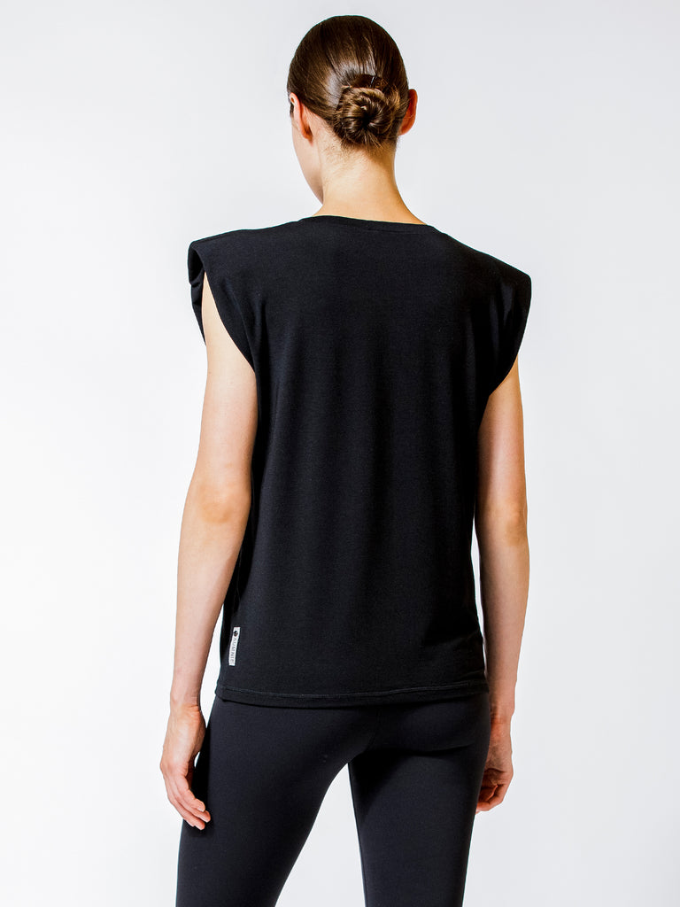 PADDED POWER TANK, BLACK