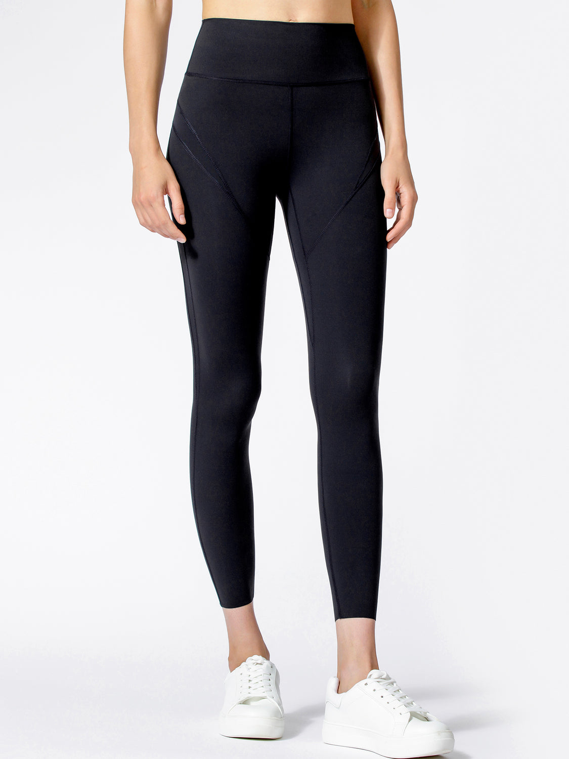 NUDE INCEPTION ANKLE CROPS, BLACK