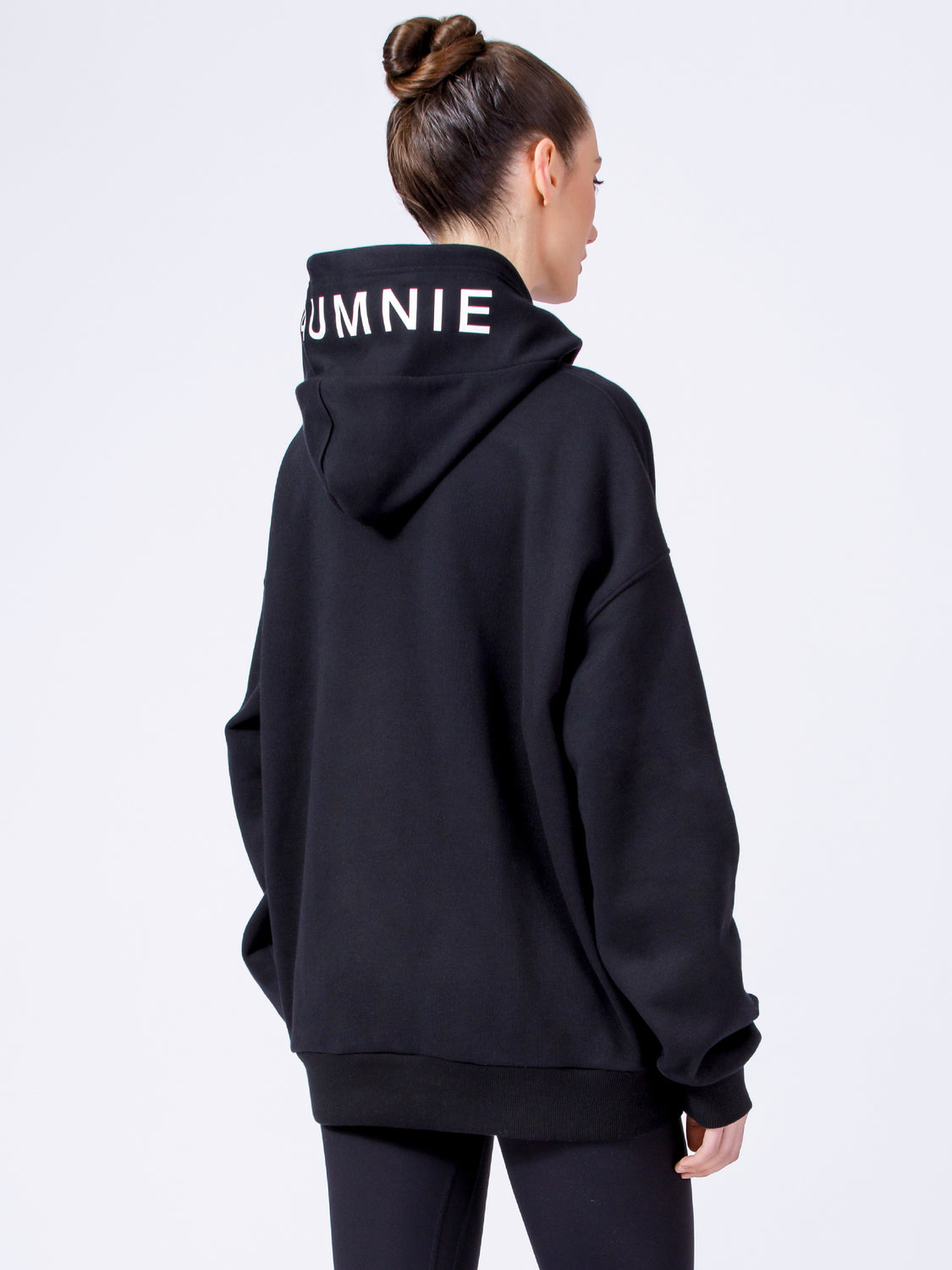 AUMNIE OVERSIZE HOODIE, BLACK