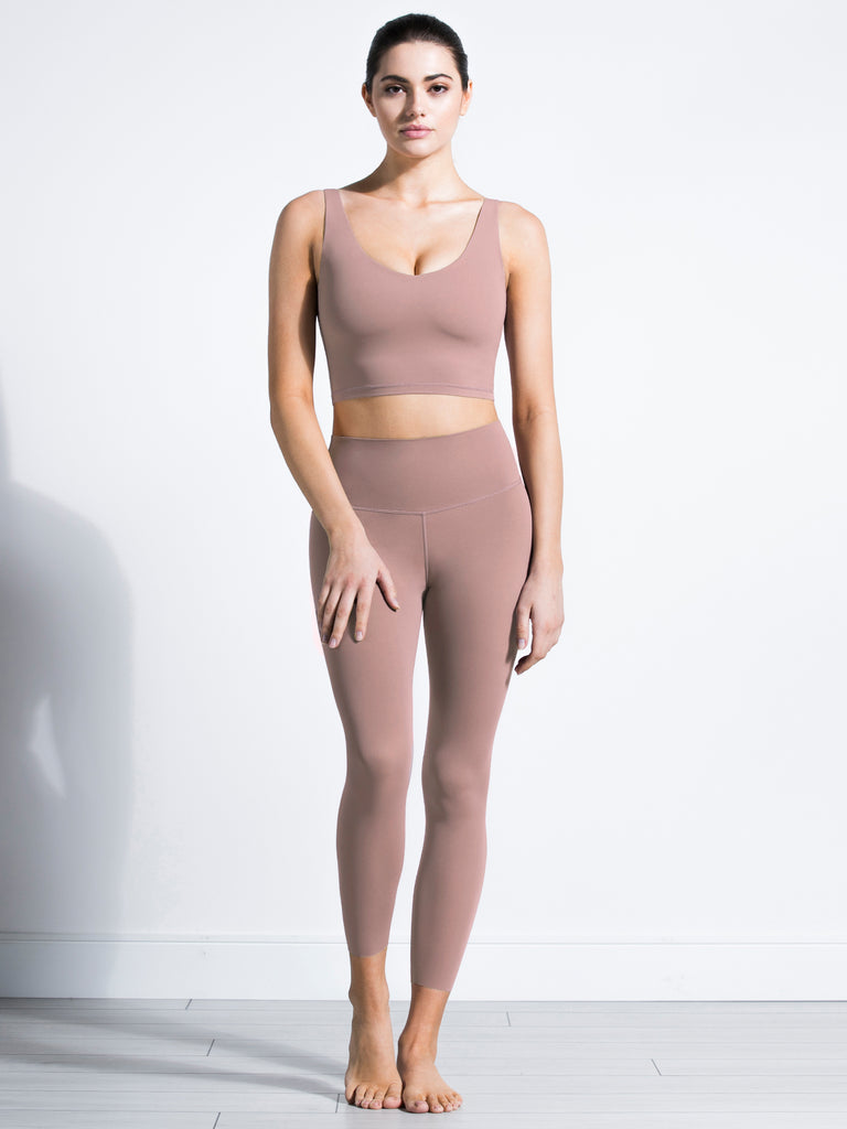 NUDE SHAPE HIGH WAIST PANTS, ASH MAUVE