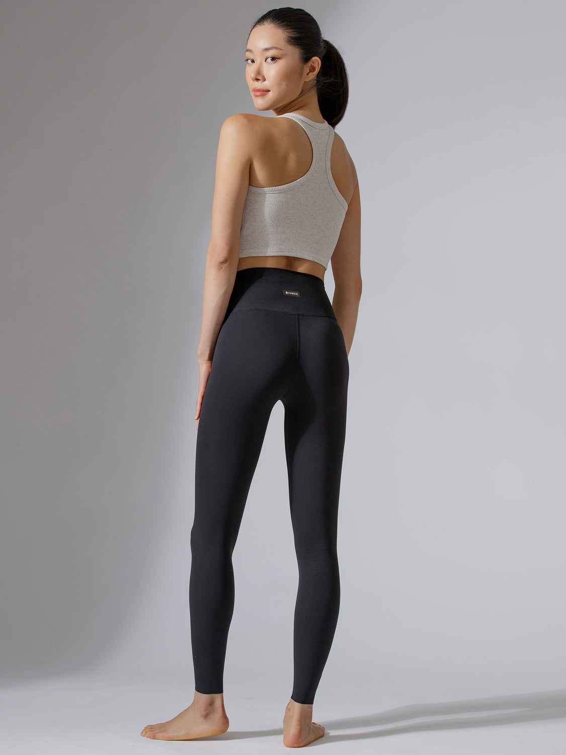 EVERYDAY RIBBED CROPPED SINGLET, GREY