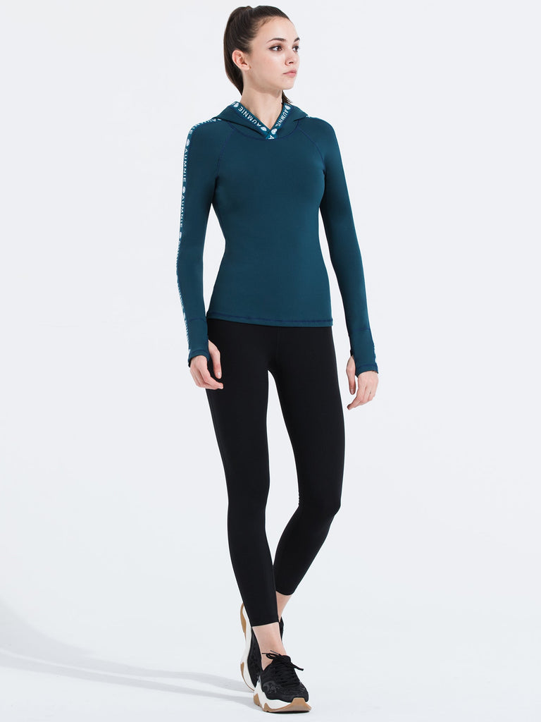 HOODED LOGO TOP, LAKE