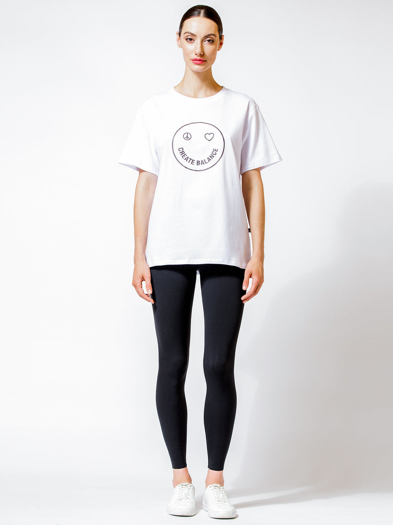 HAPPY GLOW TEE, WHITE