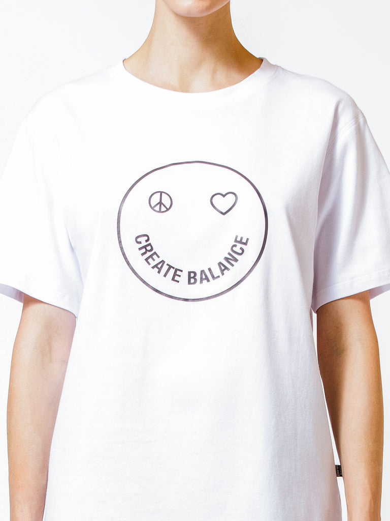 HAPPY GLOW TEE, WHITE